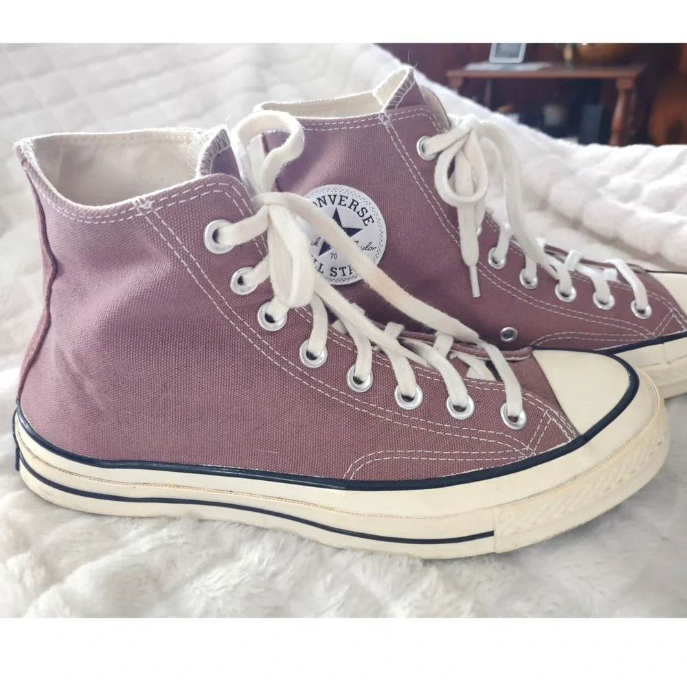 Vintage Converse Chuck 70 High Top Sneakers Saddle Rose Pink 168510C M 7.5 W 9.5 - Picture 4 of 9